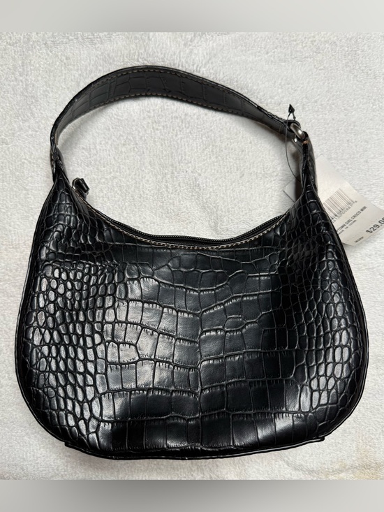 Nine West Handbags - Nine West Uptown Girl Croco Mini Shoulder Bag Black Y2K Baguette